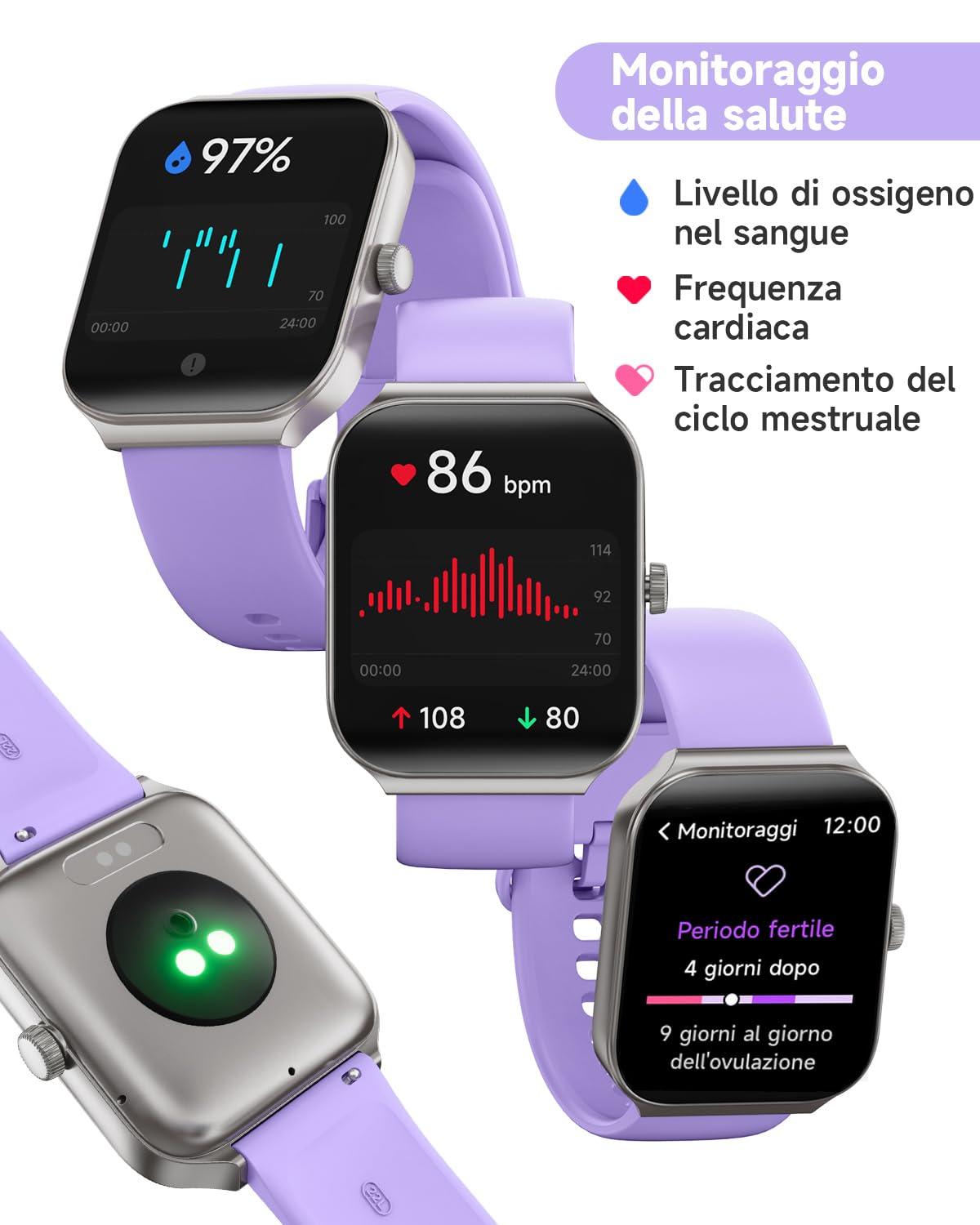 TOOBUR Smartwatch Donna Alexa Integrata, 1.95" Orologio Smartwatch Chiamate Cardiofrequenzimetro Contapassi SonnoImpermeabil IP68, 100 Sportivo, Notifiche Messaggi, Compatibile Android IOS