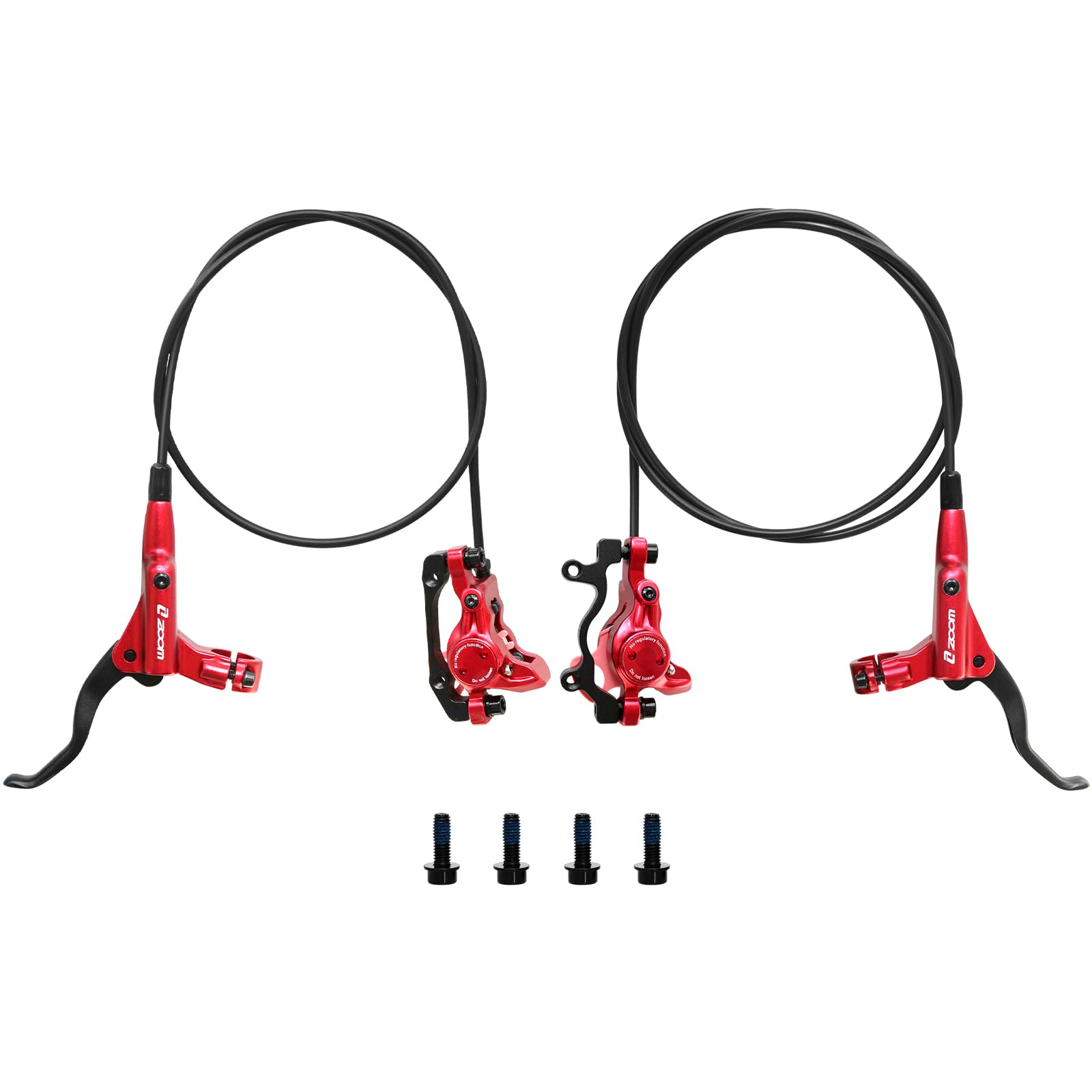 Z00M HB875 - Set di freni a disco idraulici per mountain bike, anteriore sinistro, 800 mm, posteriore destro, 1450 mm, freno idraulico in lega di alluminio, freno a disco per bici elettrica, fat bike