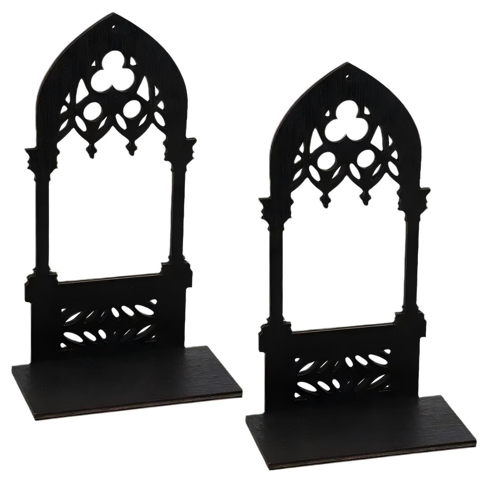dijiusidy Arch Candlestick Vintage Candle Holder Gothic, Small [1 pair]