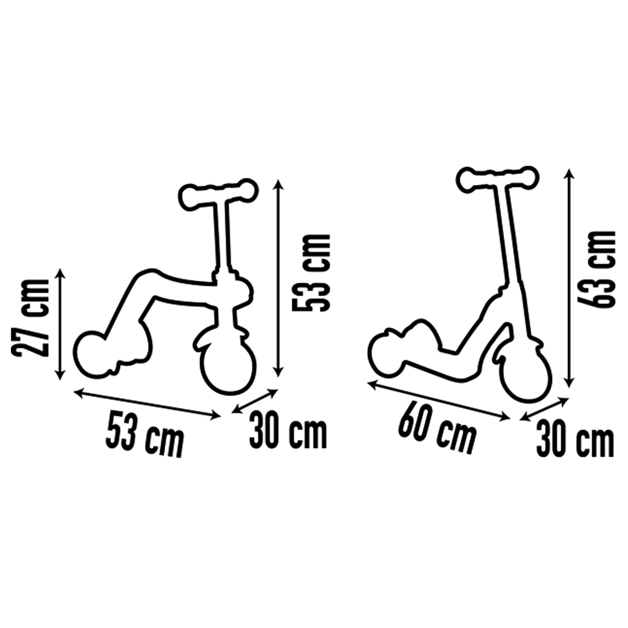 Smoby Toys Switch Roller rower biegowy 2 w 1 hulajnoga trójkołowa z regulacją wysokości kierownicy dla dzieci od 18 miesięcy do 3 lat