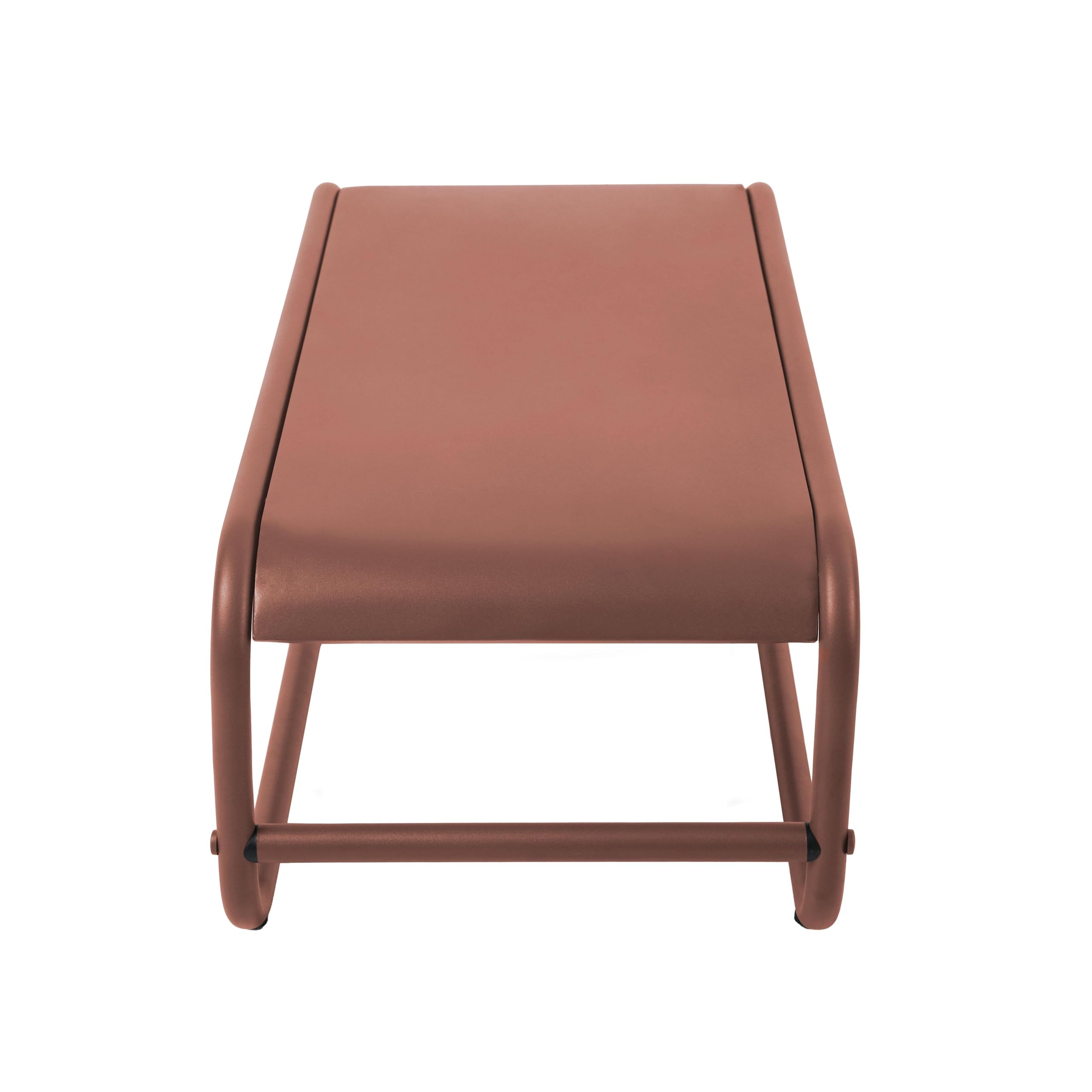 Oviala Table Basse de Jardin en métal 85x40x30 cm Terracotta - Mixi