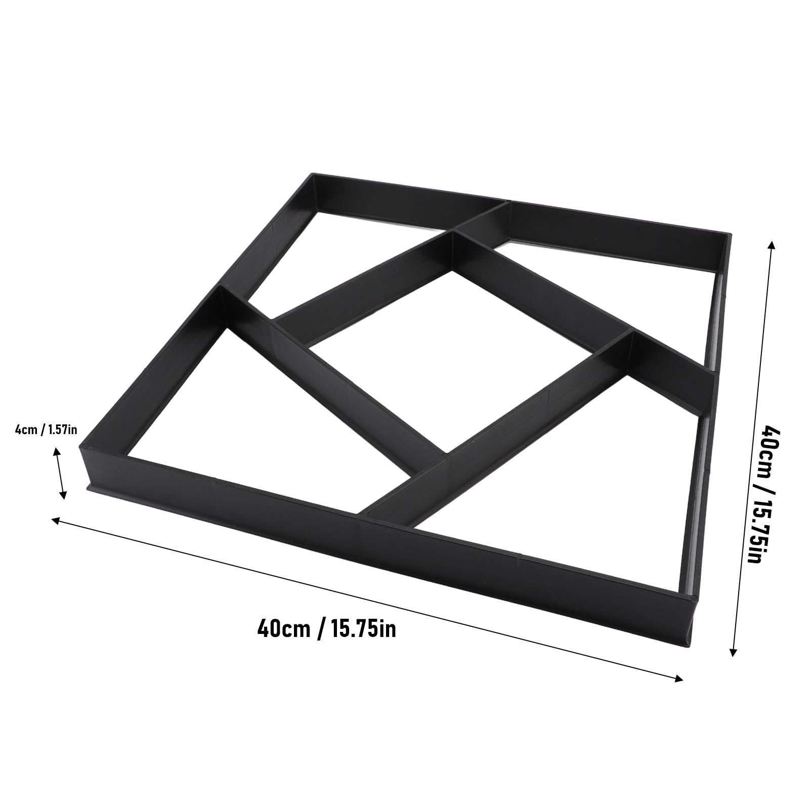 Stampo Calcestruzzo Riutilizzabile Creatore Percorsi In Cemento Pavimentazione In Pietra per Prato, Patio, Cortile, Giardino, Esterno, Creatore Blocchi Terreno, Forma Vialetti