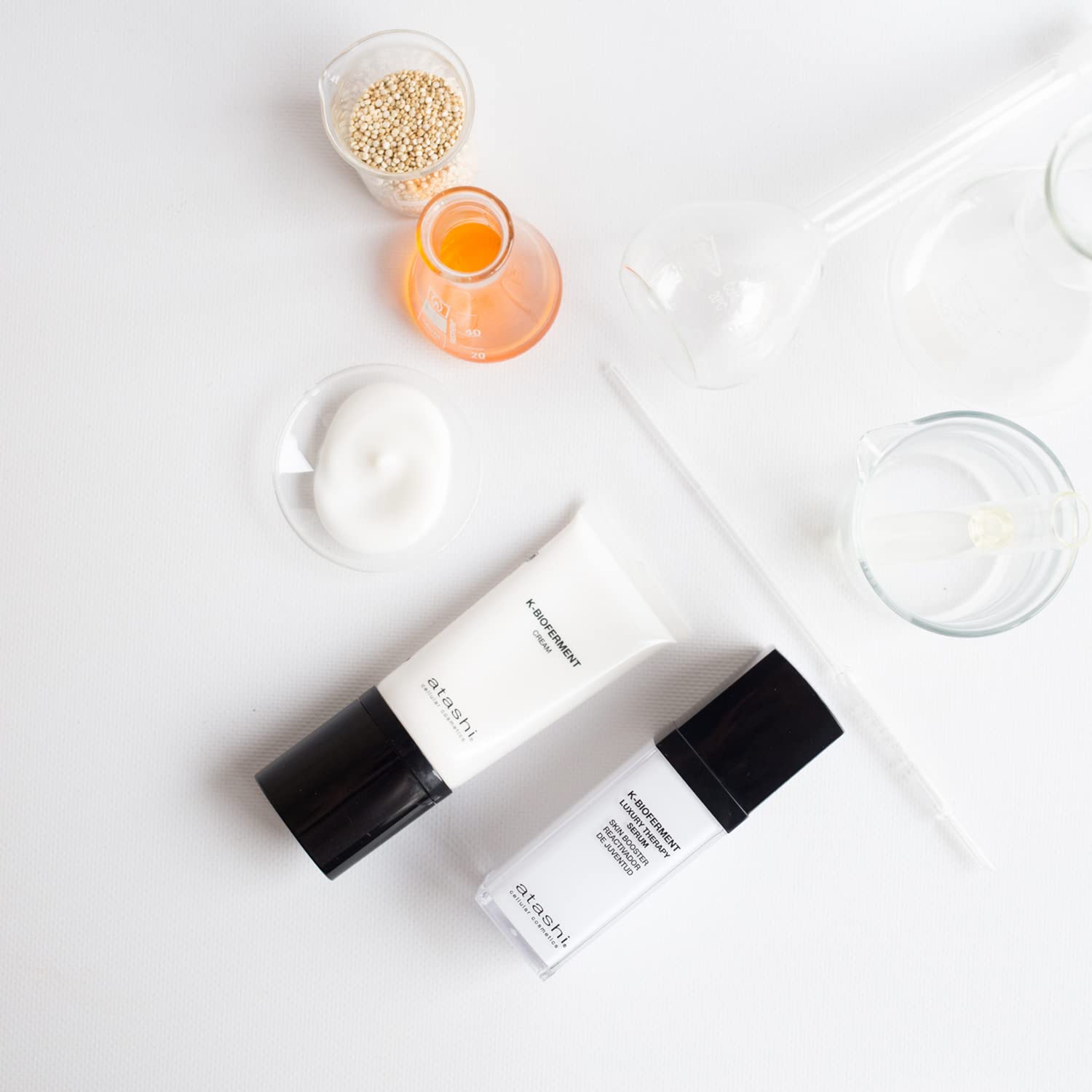 Atashi K-Bioferment | Therapy Luxury Serum Skin Booster | Anti-Ageing Revitalisierendes Regenerierendes Gesichtsserum | Empfindliche und gestresste Haut | 30ml