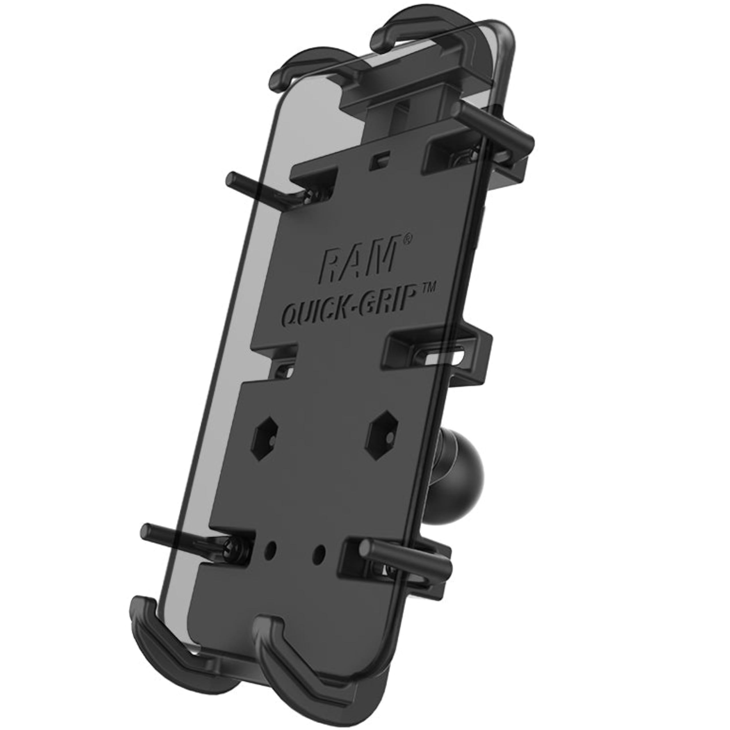 Quick-Grip Large Phone Mount with 1" Ball B Size RAM-HOL-PD4-238AU for B Size 1" Arms For Motorcycle ATV/UTV Bike