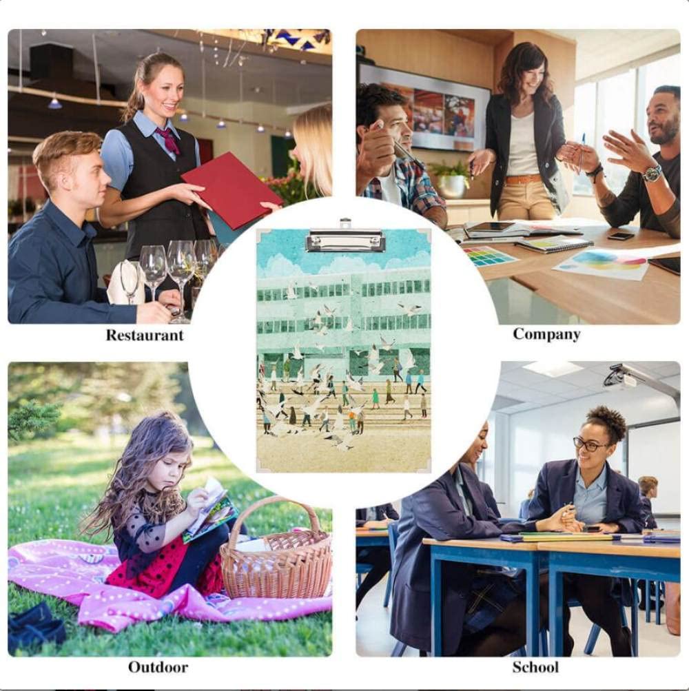 Personalizza Appunti in plastica A4, stampa alla moda, formato A4, formato A4, formato lettera e moduli per ufficio Forniture Avvocati, Studenti scolastici e bambini, Cartone a basso profilo Clip