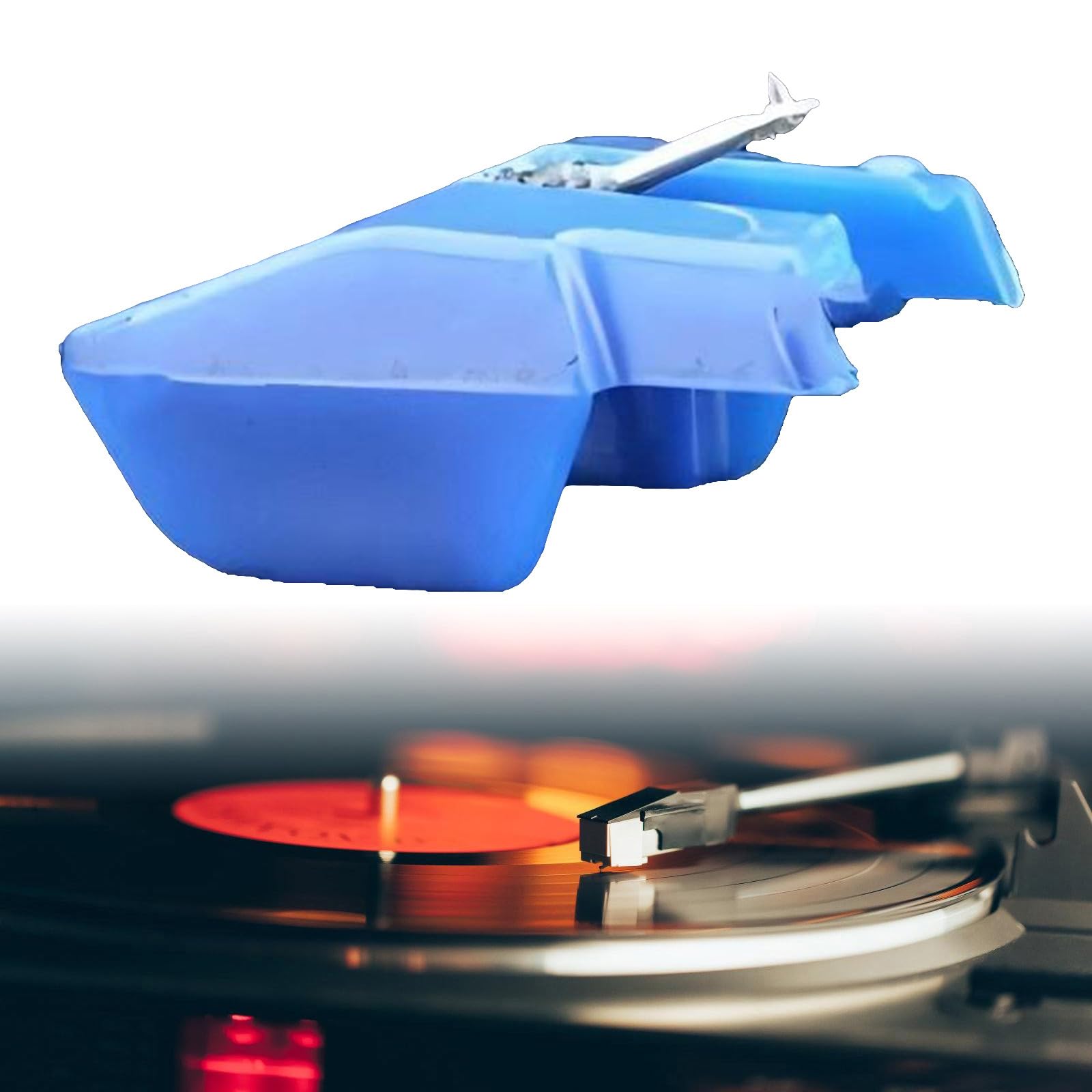 Phonograph Turntable Needle Replacement for AT12 ATS12E ATS-10E Turntable Record Cartridges Head Needle Replace