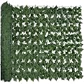 DOPGIB 48"x128" (43 Sqft), Artificial Ivy Vine Privacy Fence Screen Roll