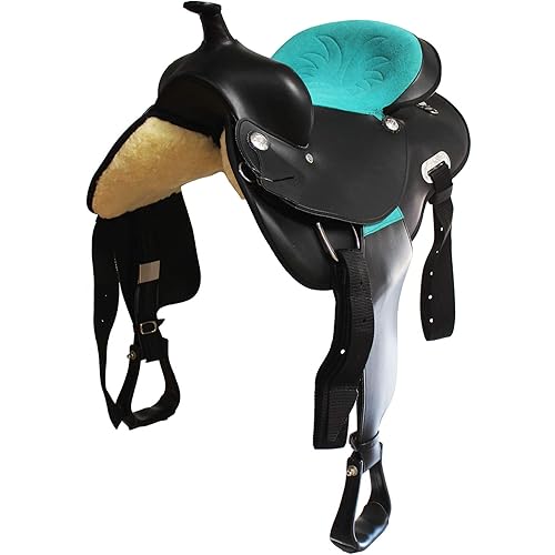 CHALLENGER 17" Western Cordura Trail Barrel Pleasure Horse Saddle Bridle Brown 49102BK