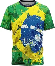 Camiseta Masculina Países e Locais Skinbox Estampa HD Regulação Térmica
