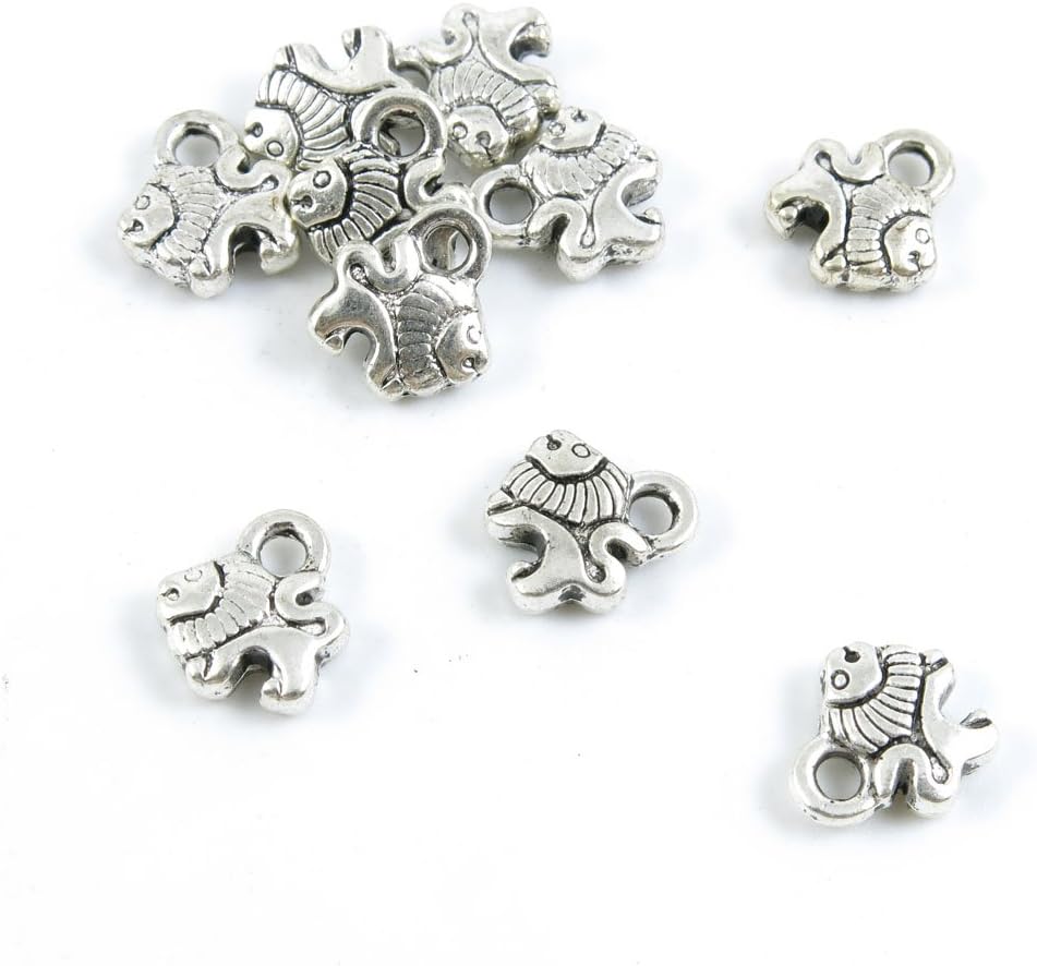 290 Pieces Jewelry Making Charms Antique Silver Tone for Necklace Pendant Bracelet F4IX4 Lion King Leo