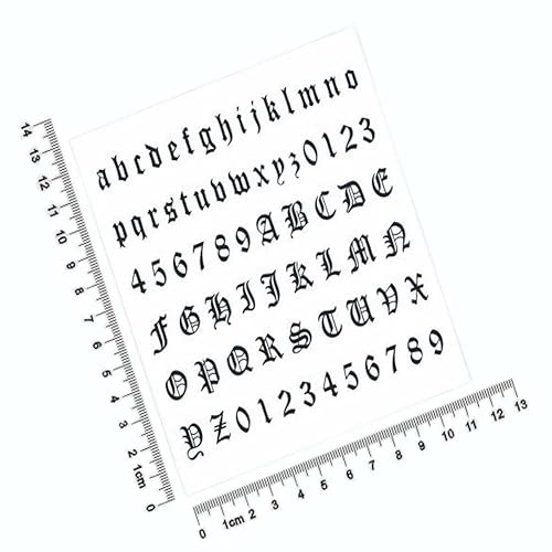 Miniatura 1 de 3 unids letras góticas DIY nombre cuerpo arte tatuaje pegatinas tatuajes diseños falsos