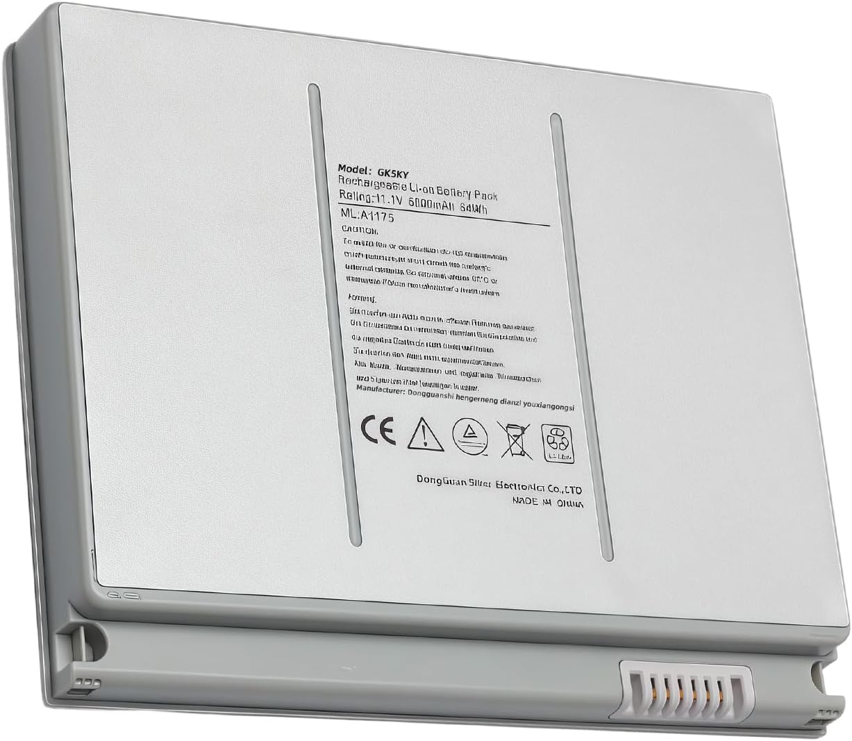 60Wh 6000AMH A1175 A1260 Laptop Battery Replacement for MacBook Pro 15 inch A1150 A1211 A1226 Compatible MA348G / A MA466LLA MA348J / A MB134XA MA463 MA464 High Performance