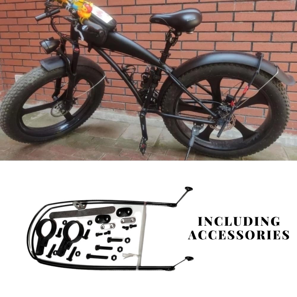 Fat Tire Fahrrad-Schutzblech-Set für vorne und hinten, 66 cm, Orange