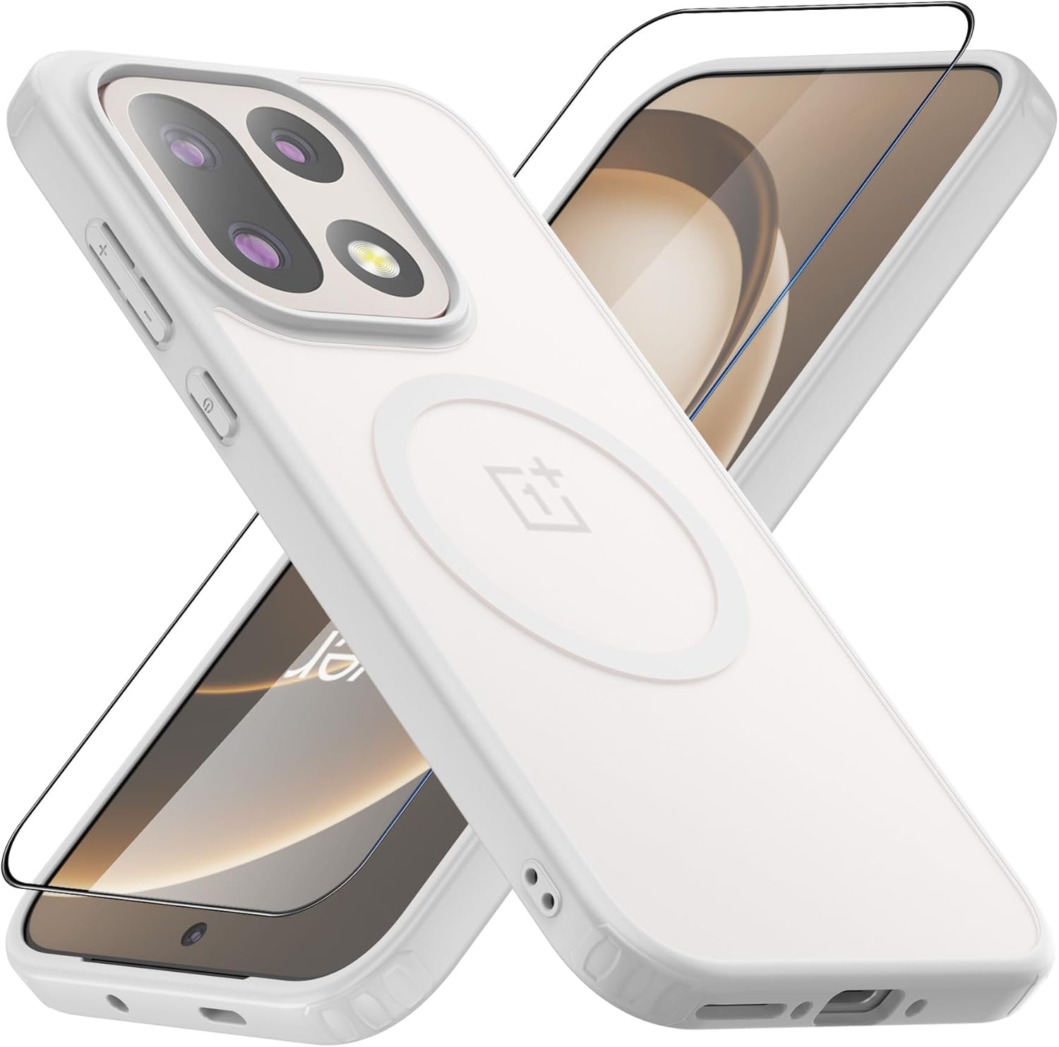 Exclusive Deal on Case for Oneplus 15, [Hard Frosted PC Back+Soft TPU Bumper] [Support Wireless Charging] Slim Fit Shockproof Protective Case Cover for Oneplus 15 5G 2025 - Amazon KSA Deals