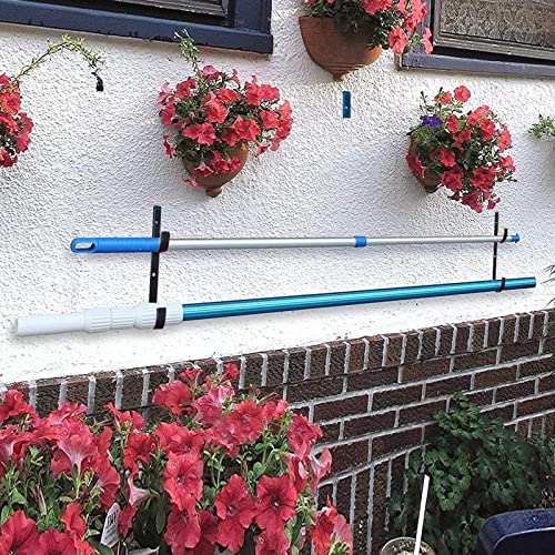 Suporte de pólo de piscina | Gancho de Fixação de Pólo Telescópico de Liga de Alumínio Escova Gancho