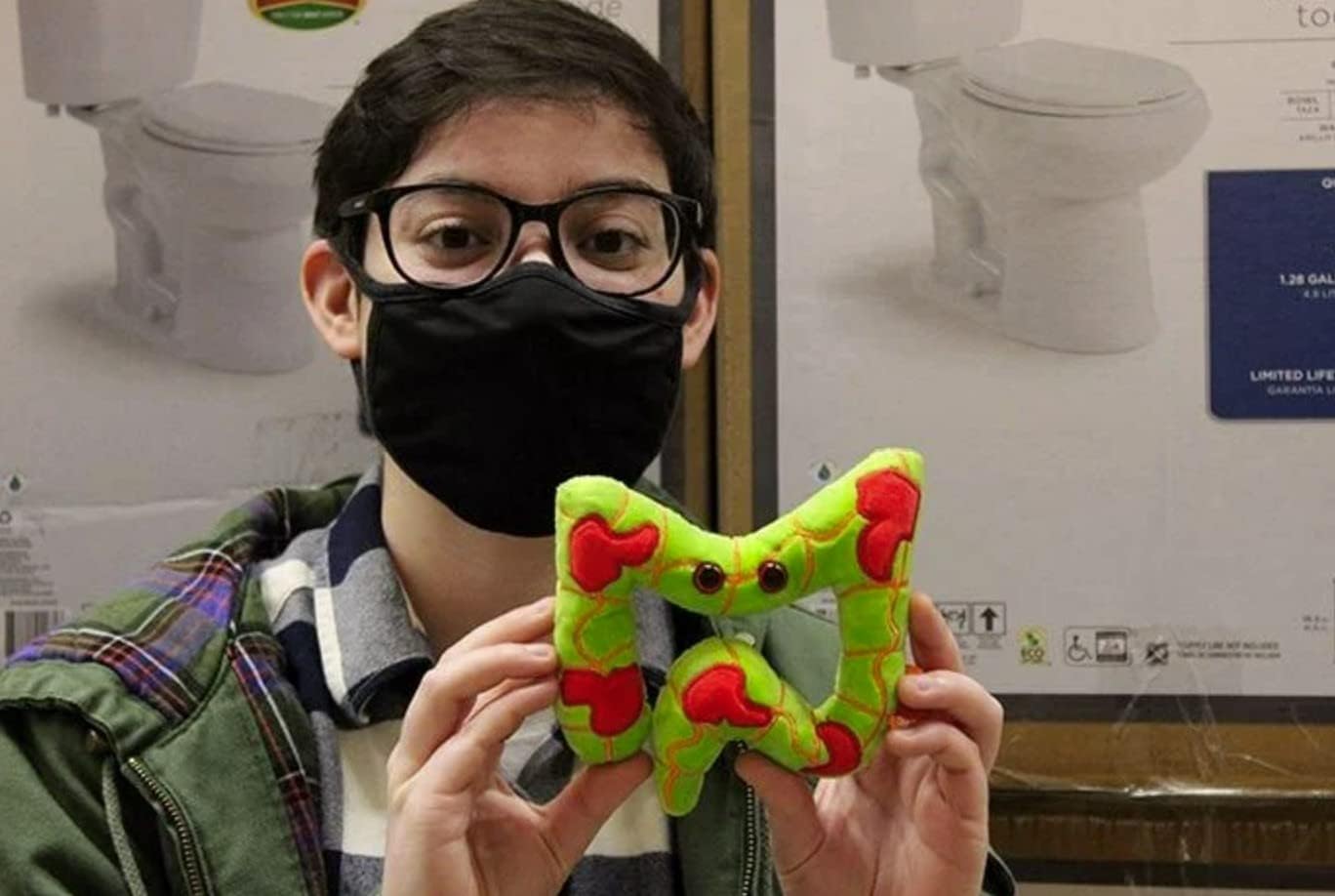 GIANT MICROBES Crohn’s & Colitis Plush, Crohn's Disease Gift, Funny Colon Gifts, Gastroenterologist Gifts, Chronic Illness Essentials, Crohn's Disease Awareness, Emotional Support Pals image 3