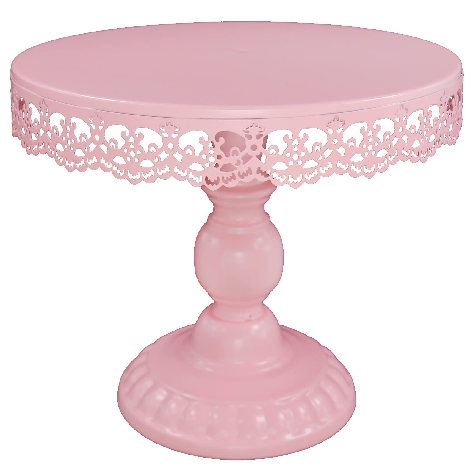 Set di 3 supporti per torte in ferro per dessert, vassoio da portata per baby shower, matrimoni, feste di compleanno (rosa)