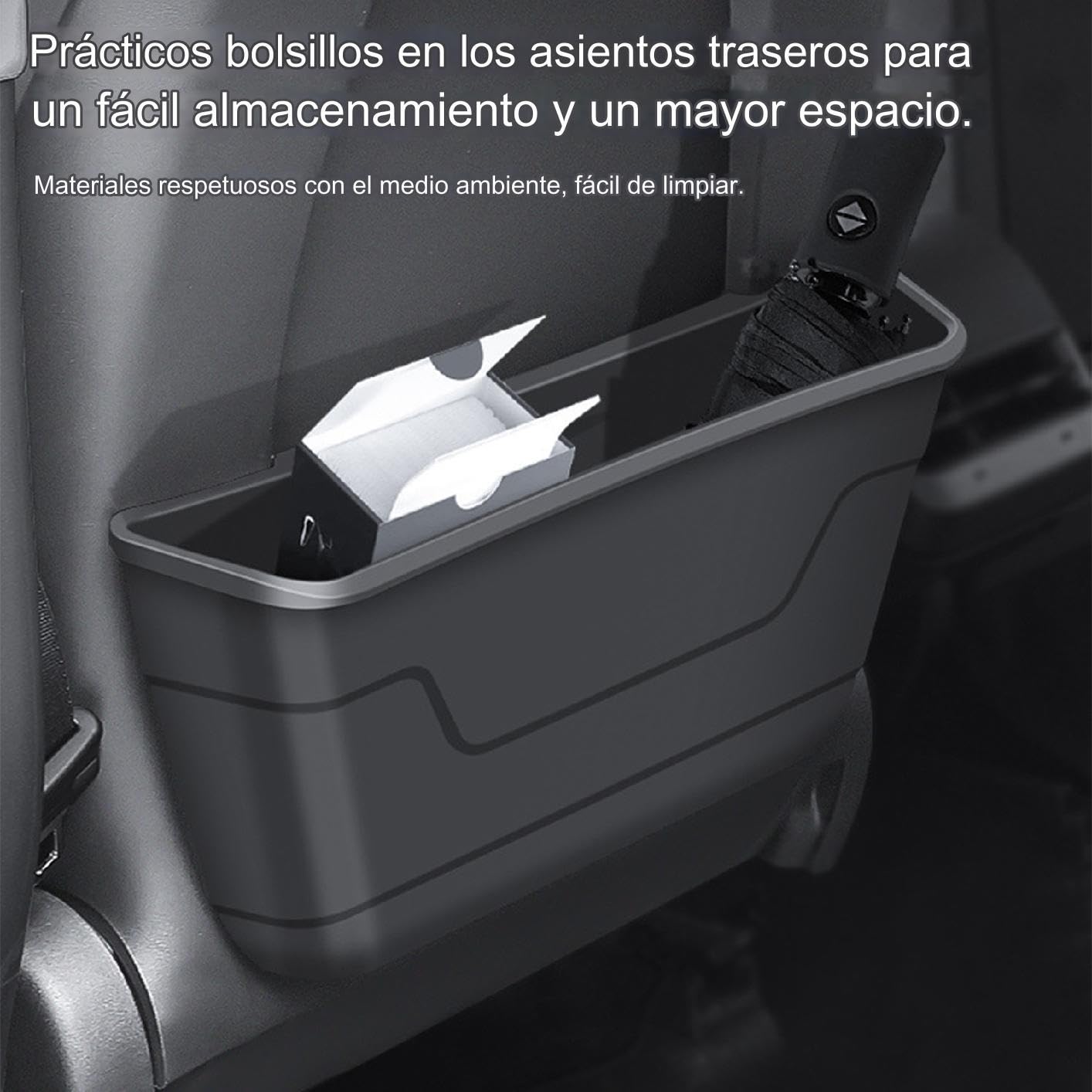Organizador del Respaldo del Asiento del Coche Ahorradora De Espacio | Organizador Para Asiento Trasero Del Coche Para Organización Familiar, Diario Del Coche, Viajes, Desplazamientos Y