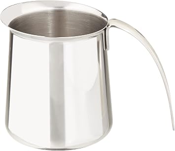 KRUPS XS5012 Stainless Steel Milk Frothing Pitcher for Fully Automatic Machines EA8442 and EA8250, 12-Ounce, Silver