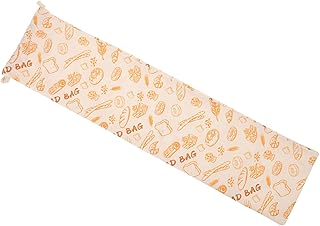 Cabilock Großer Brotbeutel für Stangenbrot und Französisches Brot Wiederverwendbarer Leinen-Baumwollbeutel mit Kordelzug Lebensmittelechter Waschbarer Brotsack für Hausgemachte Laibe und