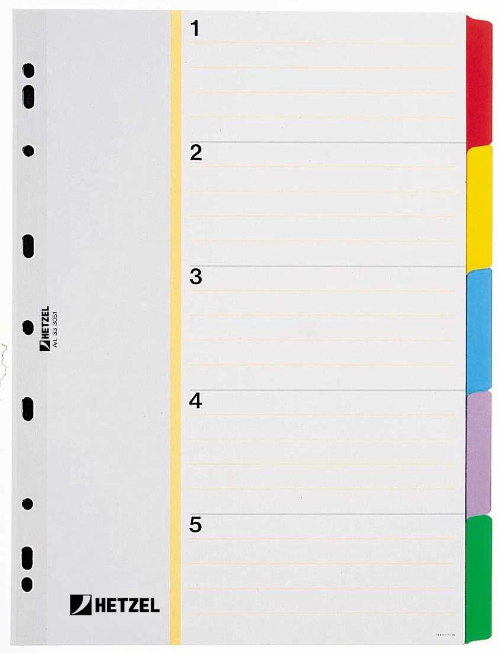 Rexel 1300044 - Index Tab, Blue, Green, Red, Purple, White, Yellow - Image 3