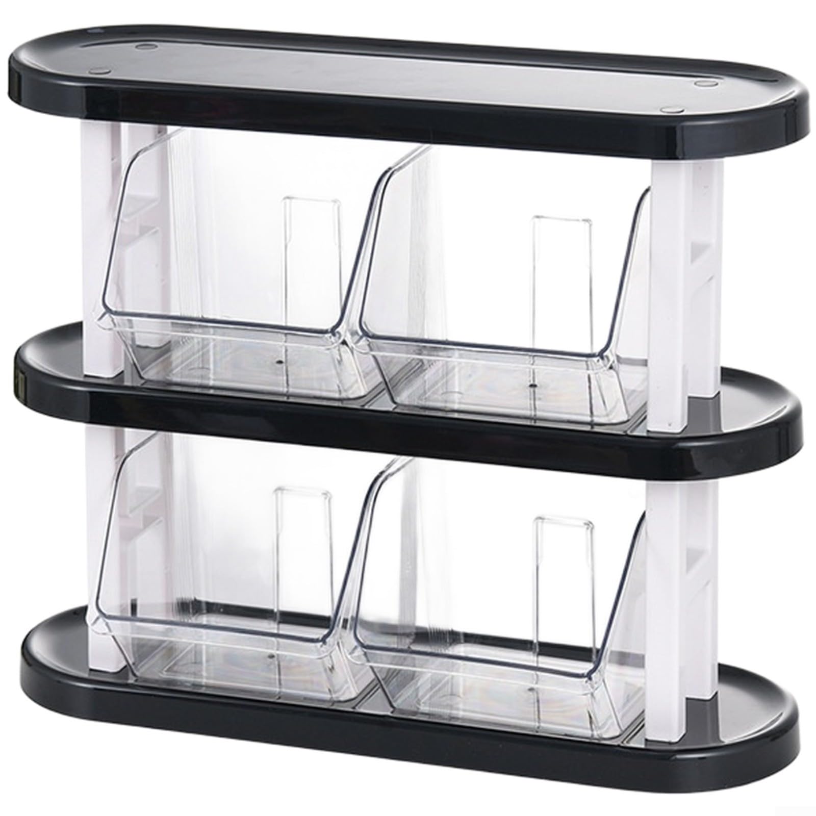 Étagère de rangement en plastique à 3 étages pour organiser vos épices de cuisine et tasses