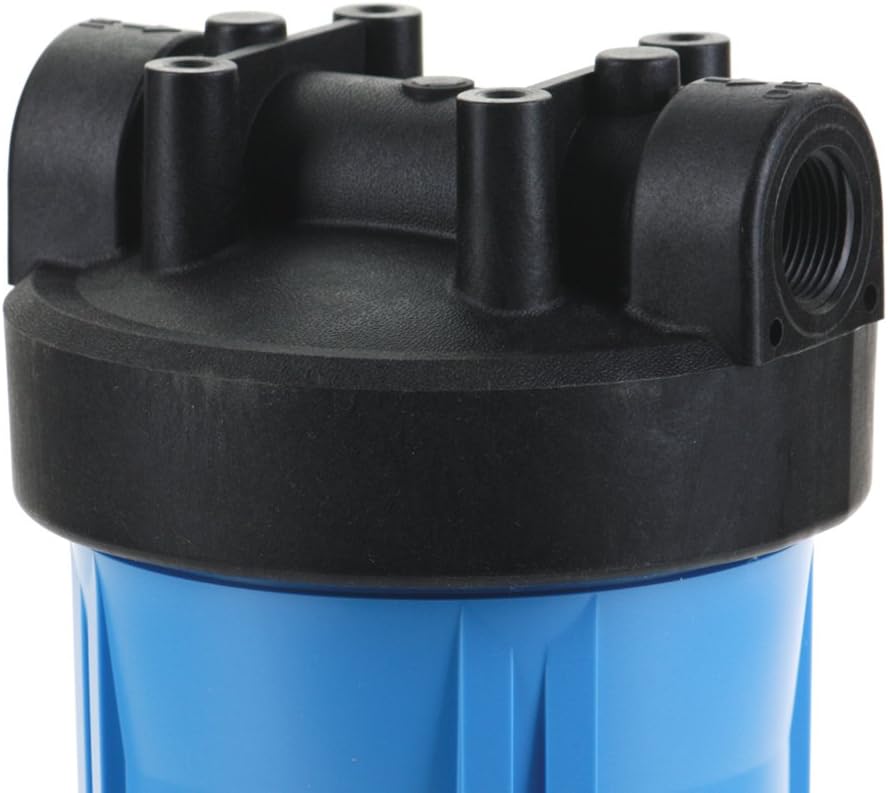 Hydronix HF45-10BLBK10 Water Filter Housing NSF Listed 10" - 1" Ports