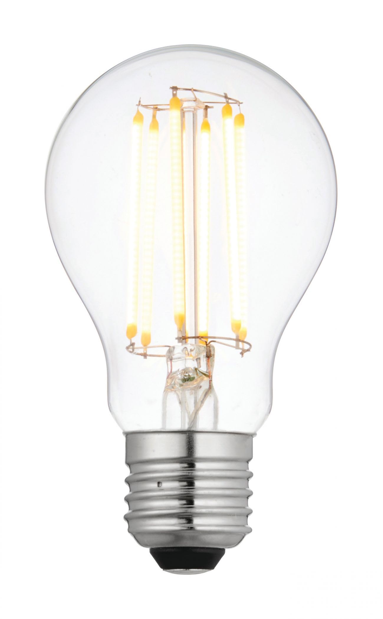 ENDON 93021 6w Filament LED GLS, E27, Dimmable, 2700K, 600lm, Clear