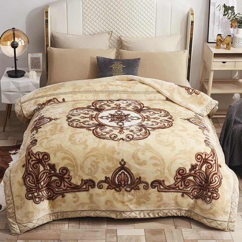 Couverture pondérée de peluche haut de gamme Queen Size lit double 3kg