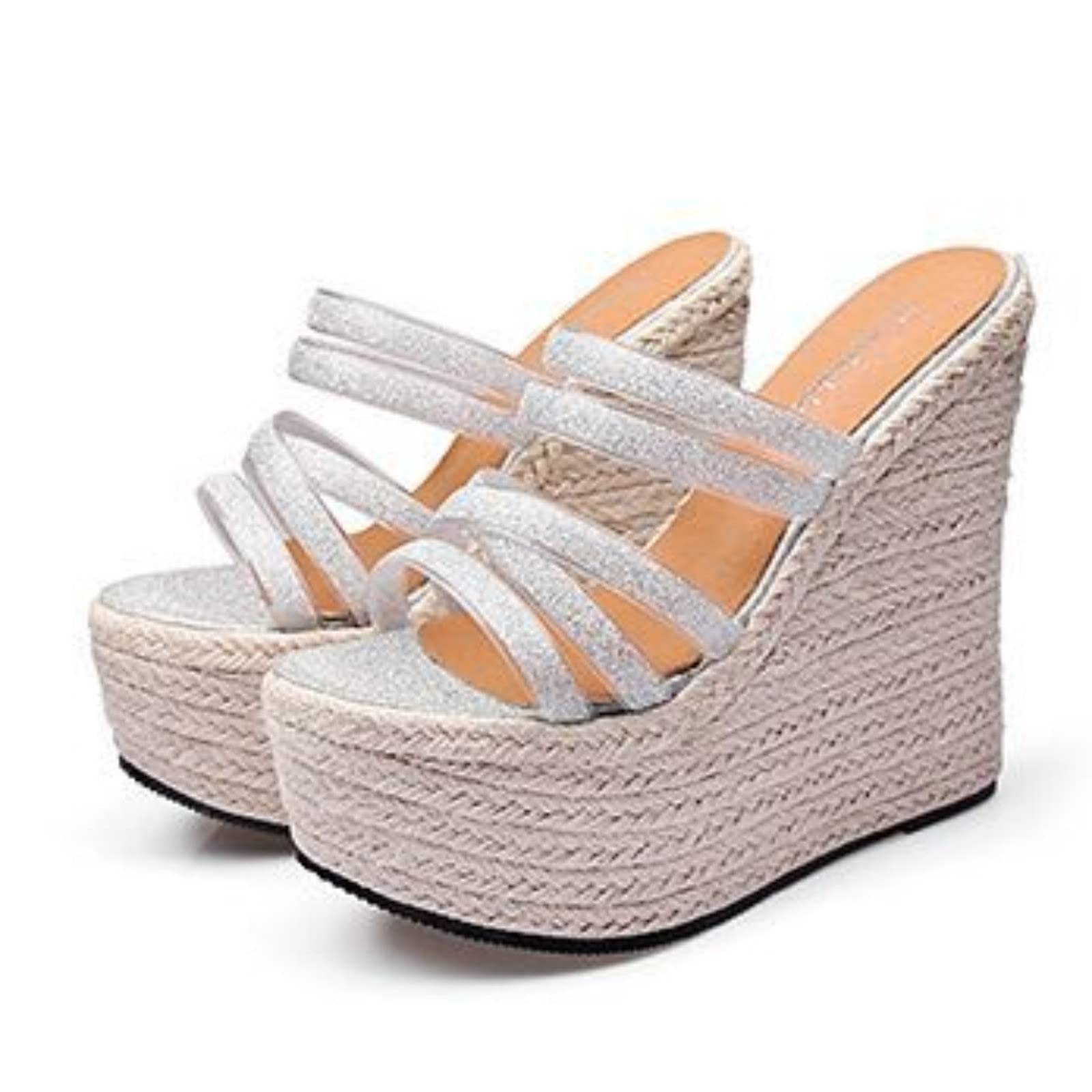 Alpargatas Mujer Cuña Primavera Verano Alpargatas Mujer Cuña Plataforma Calzado Esparto Zapatos de Tacón Vestir Elegantes Shoes Valencianas Verbenas Fiesta