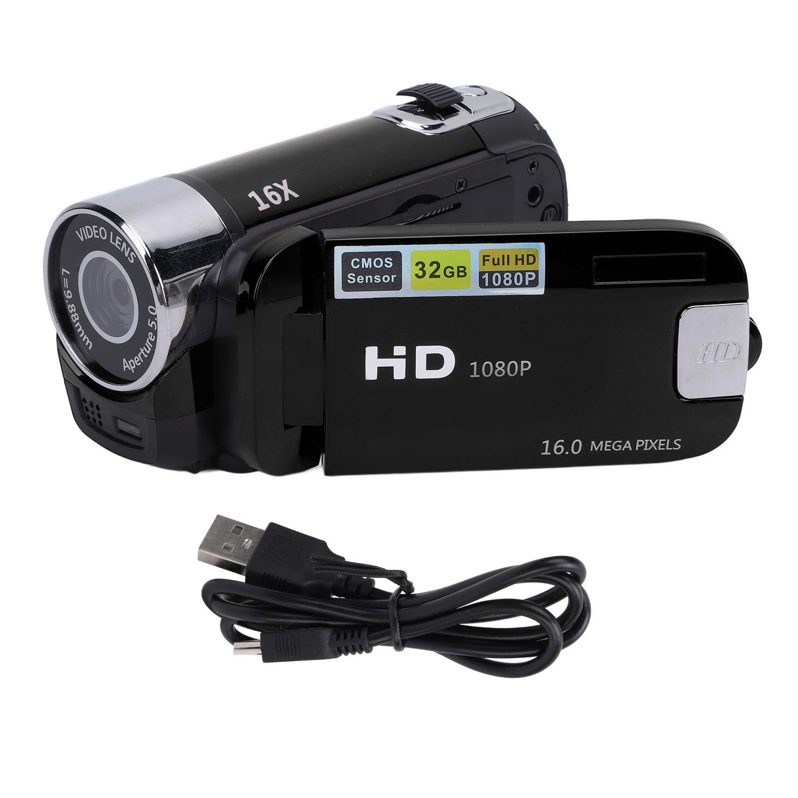 Amazon | HD-90 2． 4 インチ画面ビデオカメラ 1080P 16MP - シェイク
