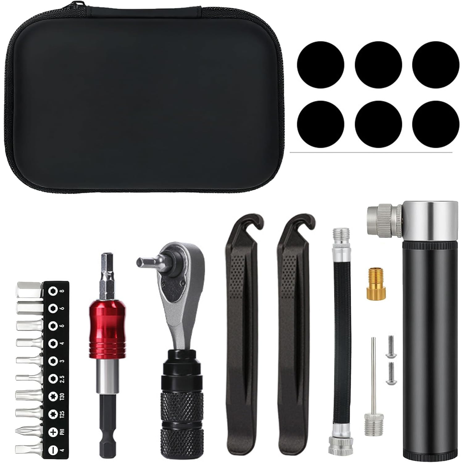 Kit de herramientas de reparación de bicicletas, kit multiherramienta para