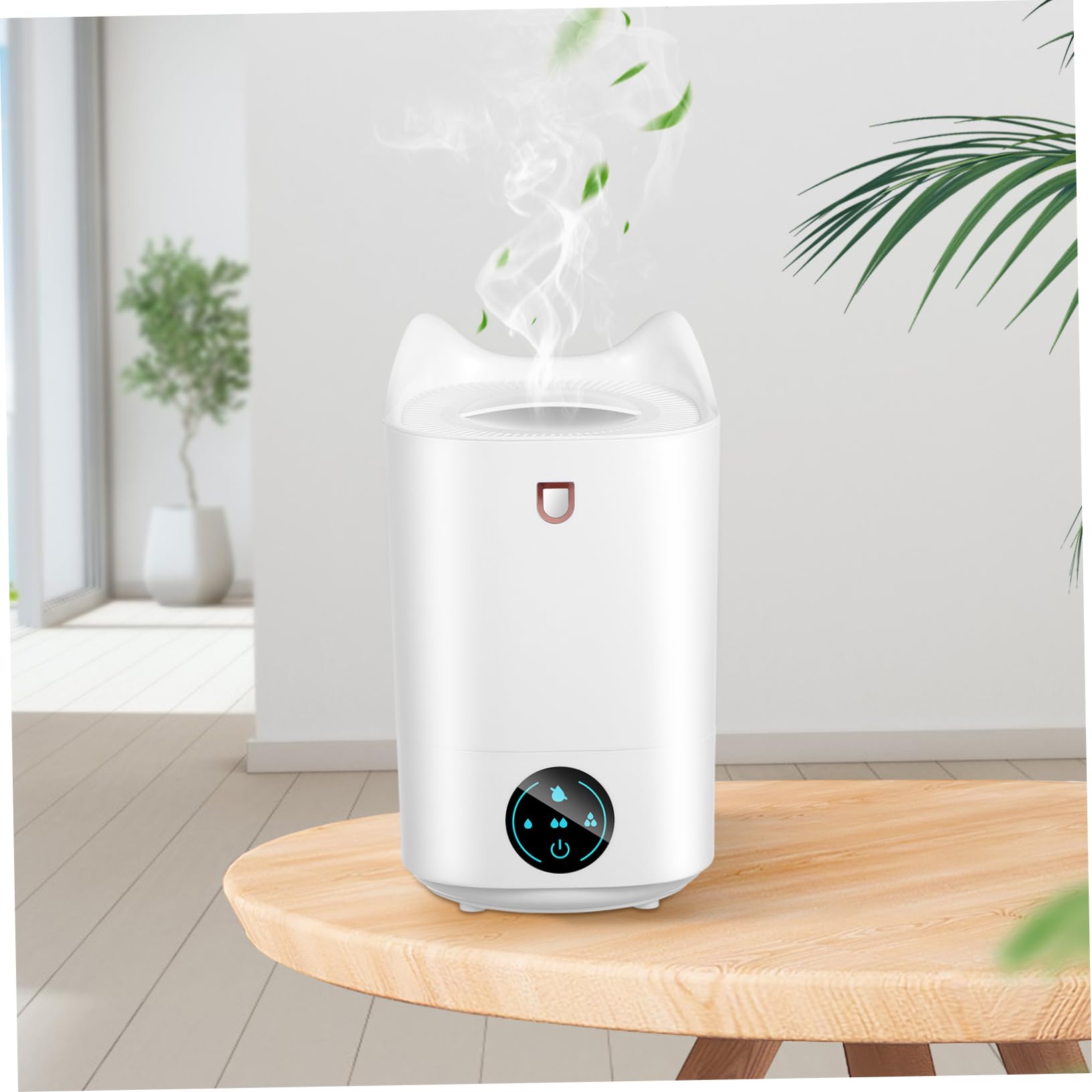 Umidificatore 3.1l Bianco in Plastica per Uso Silenzioso | Camera e Scrivania, Design Minimalista e Pulito, Capacità 3.1l per Impiego Prolungato