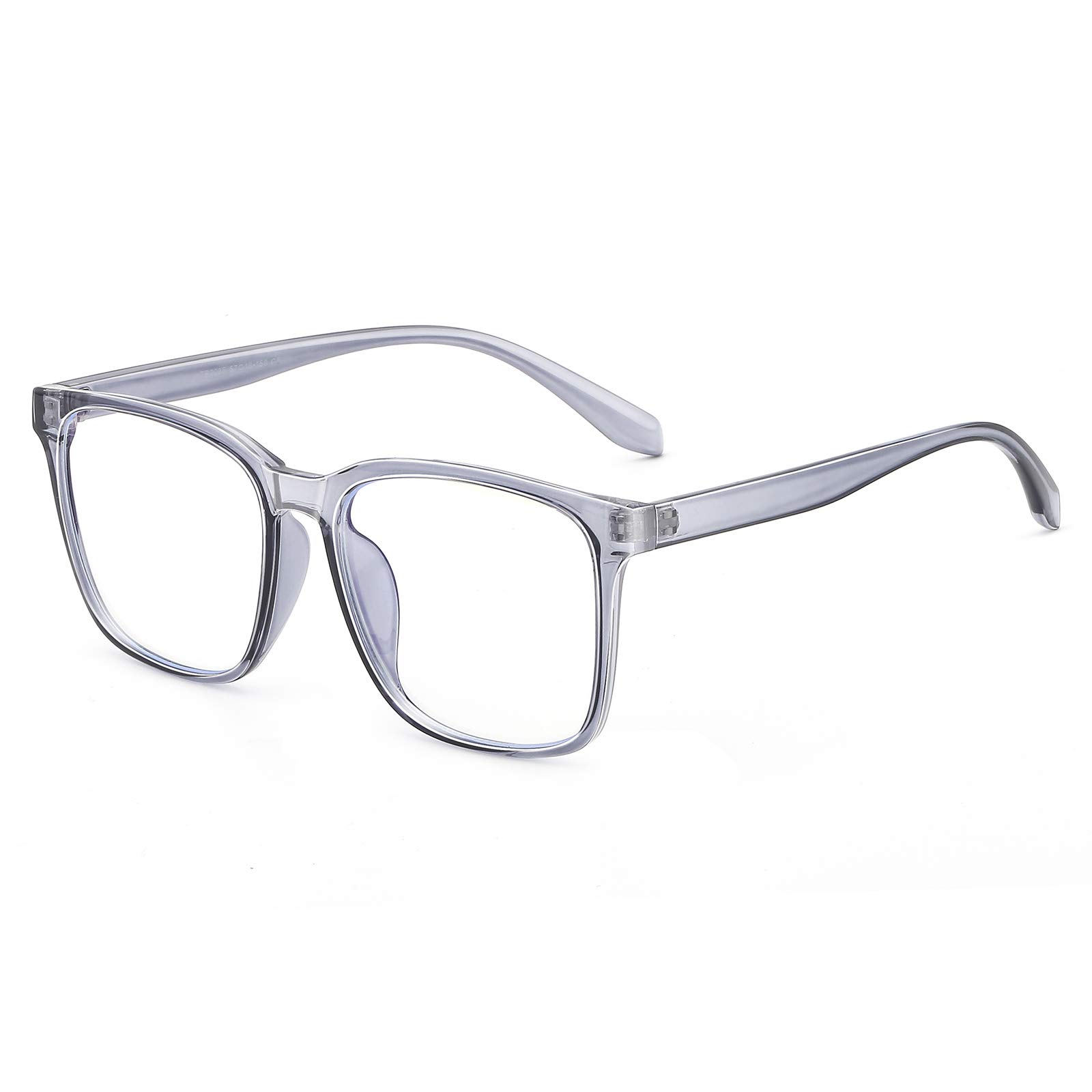 TEAPLMTT Lunettes anti-lumière bleue, lunettes d'ordinateur carrées surdimensionnées, anti-lumière bleue pour homme et femme