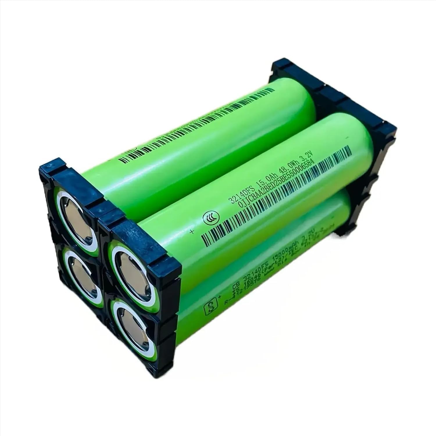 32140 3.2V 15Ah LiFePO4 Battery Cells | A-Grade Rechargeable LFP Cells with 4 Cell Holders | 5000+ Cycle Life for Solar, Inverter, EV & DIY Battery Projects (Pack of 4)-image-10
