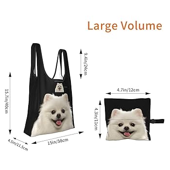 Amazon.co.jp: エコバッグ ポメラニアン 犬柄 買い物袋