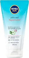 NIVEA SUN Pós Sol Reparador 175ml - Com bio Aloe Vera, o pós-sol acalma e previne a vermelhidão da pele, com efeito antioxidante e textura em gel, promovendo sensação de alívio instantâneo