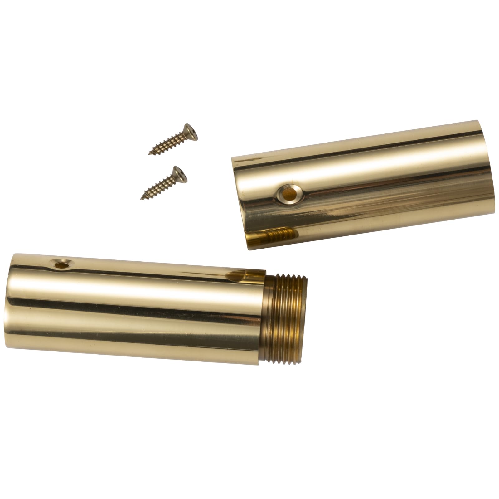 FRF FLAG Brass Flagpole Screw Joint for Wood Poles, Screw Joint for 1.37 Inch Diameter Oak Poles