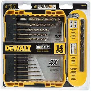 DEWALT Cobalt Drill Bit Set with Pilot Point, 14-Piece (DWA1240) - coolthings.us