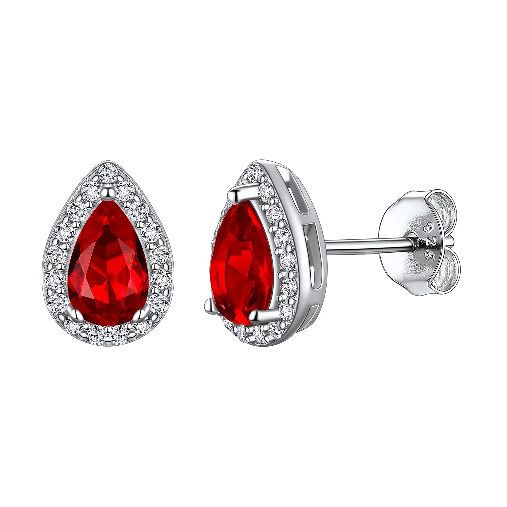 Orecchini Donna Argento 925 Con Zirconia – Pietra Portafortuna 12 Mesi – Suplight