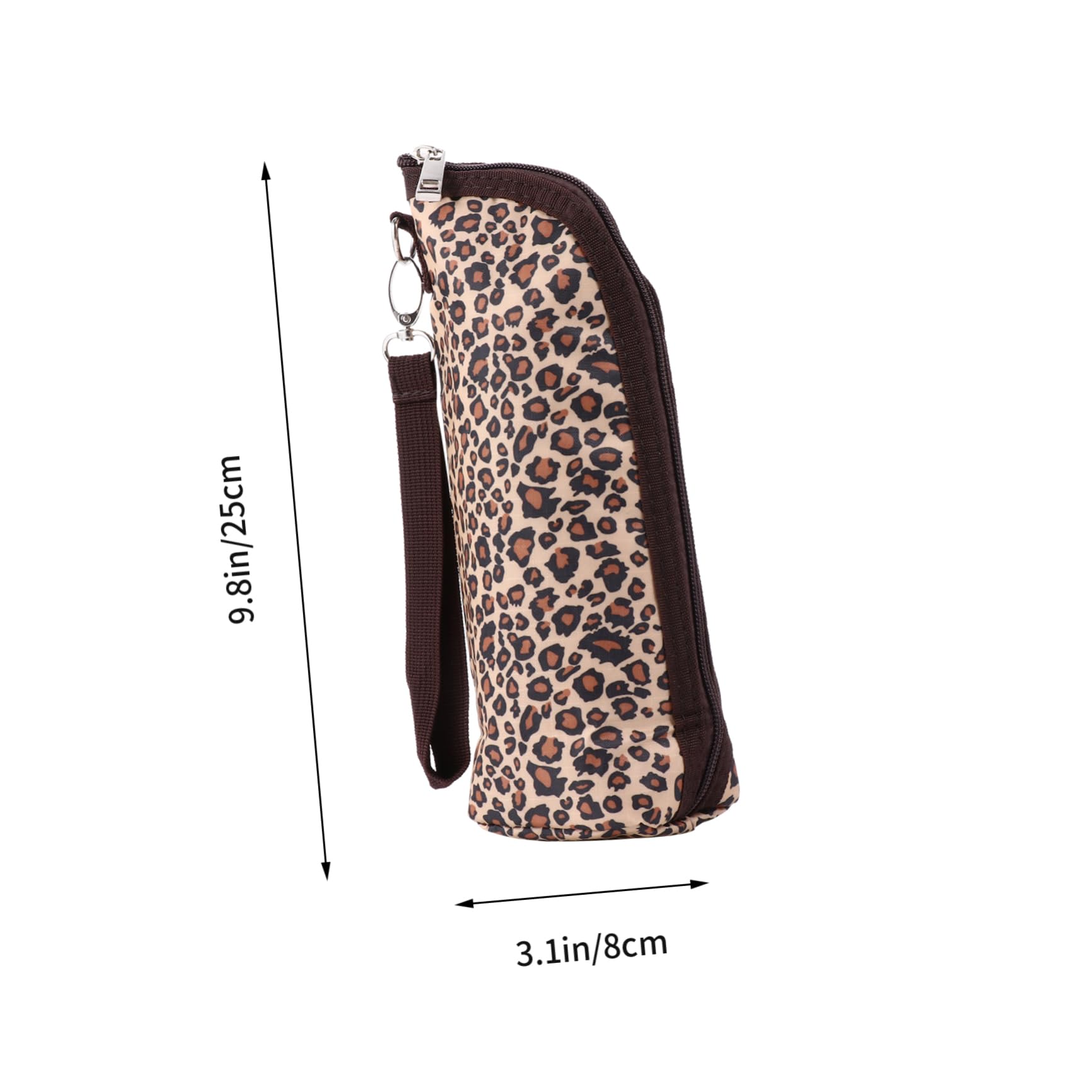 HANABASS 1Pc Portable Bottle Bag Insulated Tote for Breastmilk Storage Stylish Leopard Pattern Lightweight Travel Carrier for