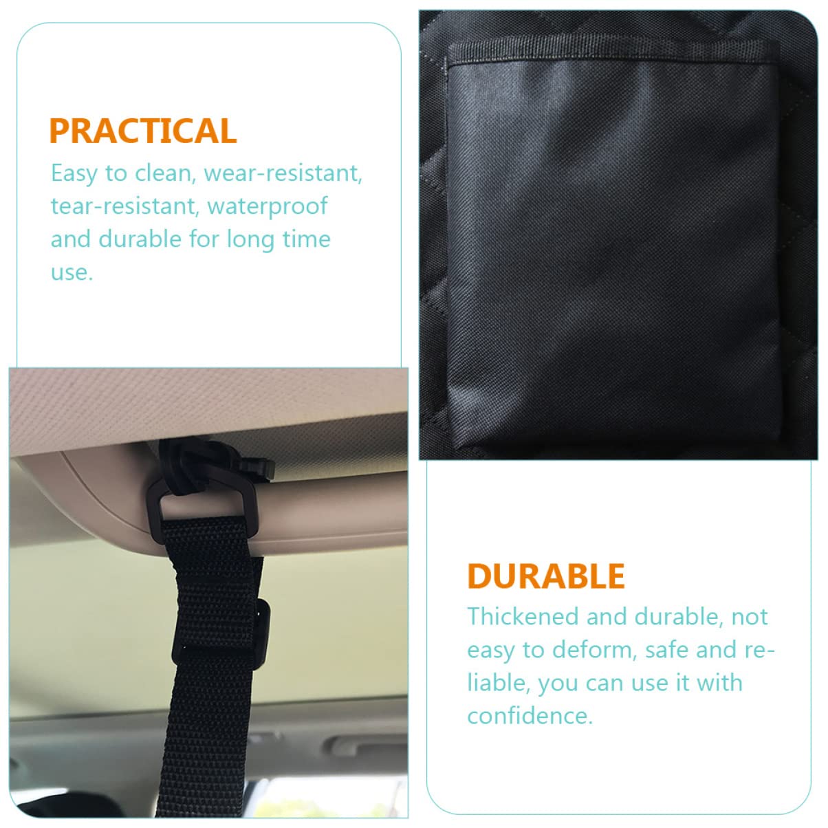 Cuscino Auto per Sedile per Animali Domestici con e Tasca Stoccaggio Facile da Installare e Rimuovere Comodo e Resistente per Viaggi Auto