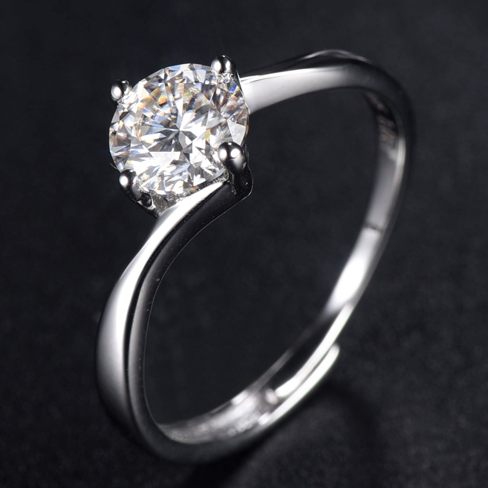 Anelli vintage da donna, regalo estivo, anello intrecciato classico, in argento Sterling, per San Valentino