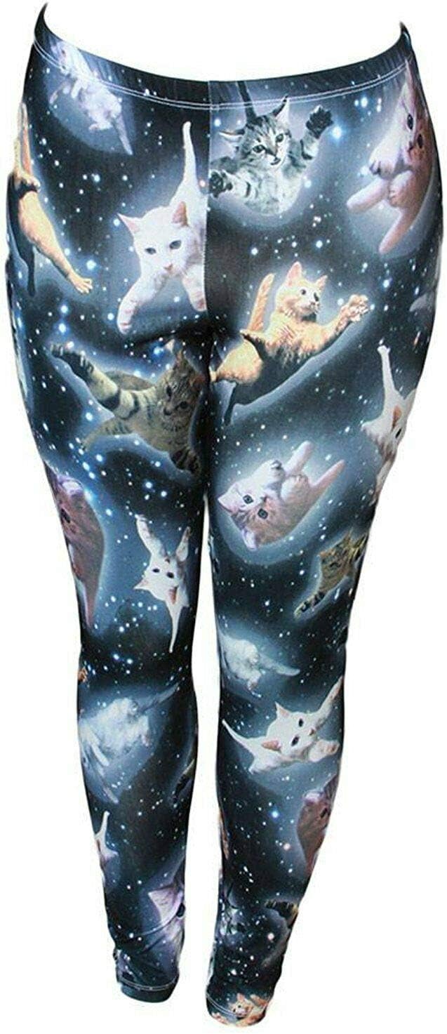 Freeze Cute Space Kitten Ladies Leggings