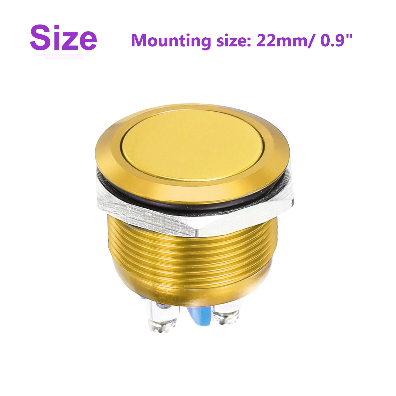 DMiotech 1 Pcs 22mm / 7/8" Push Button Switch - Image 4