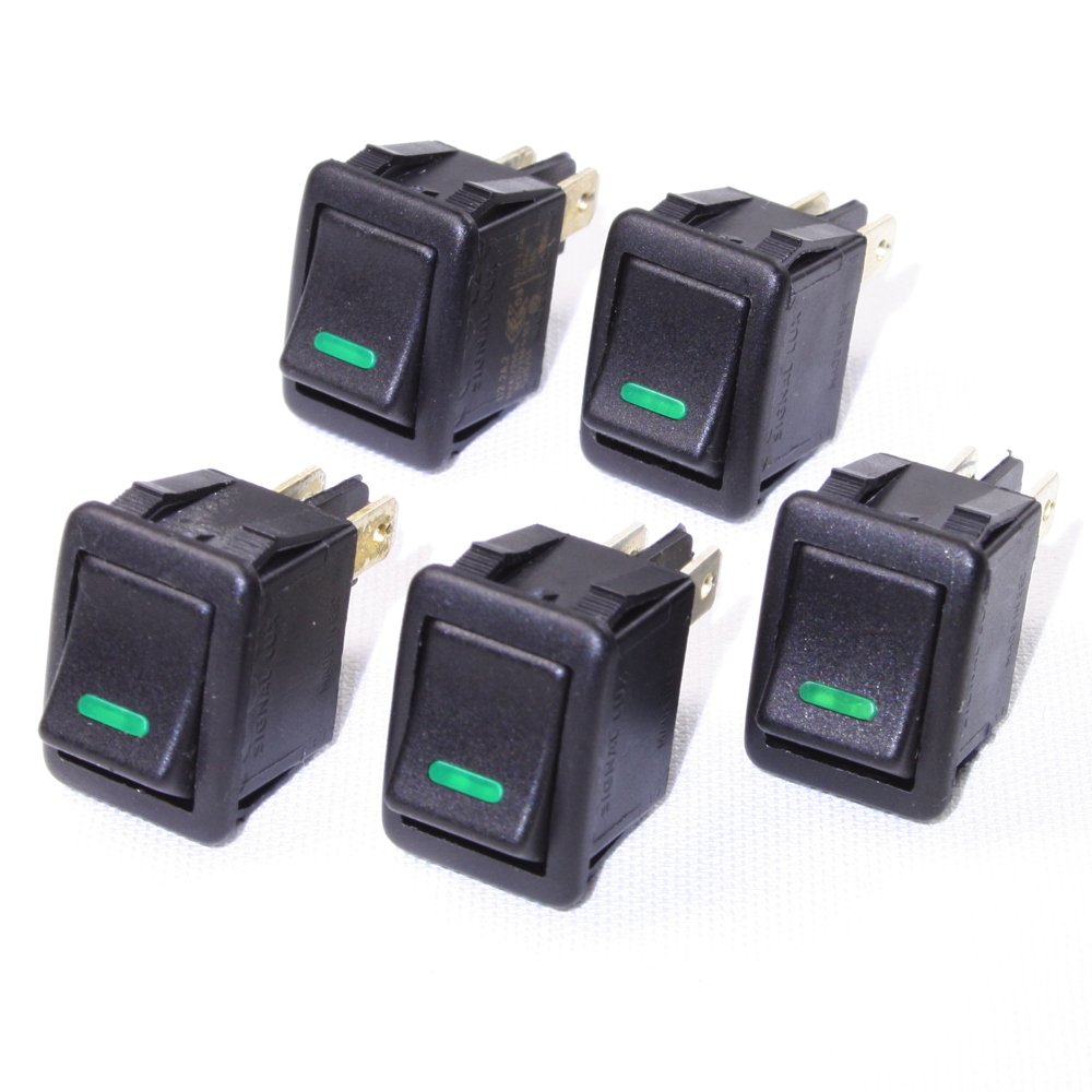 Signallux 2-pole ON-OFF toggle switch with lights (230VAC) C2.2A2