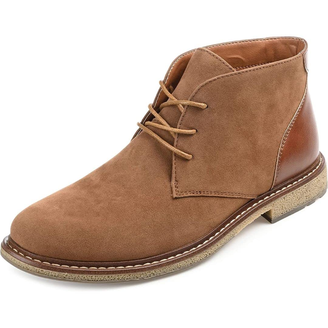 Vance Co.Mens Orson Chukka Boot with Soft Vegan Leather Uppers and Tru Comfort Foam Footbed