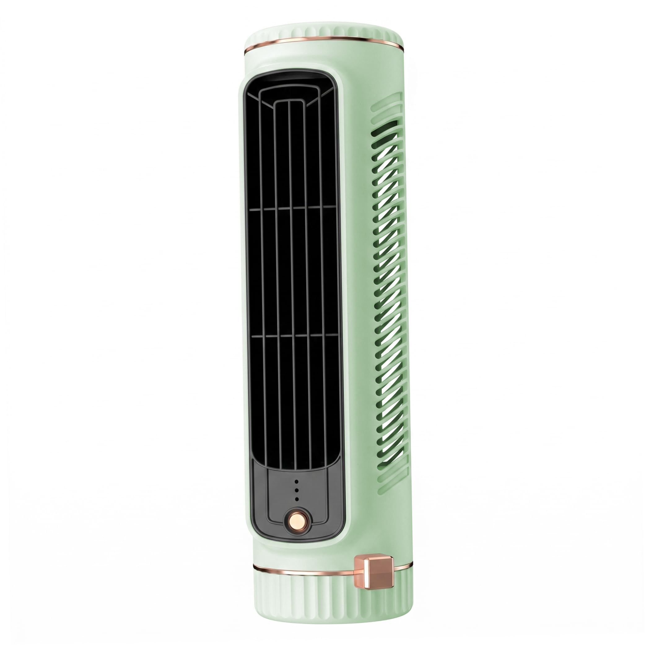 Bemonew Cold Fan For Bedroom, Quiet Desk Fans Usb Rechargeable Cooling Tower Fan Bladeless Portable Cold For Bedroom (Green)