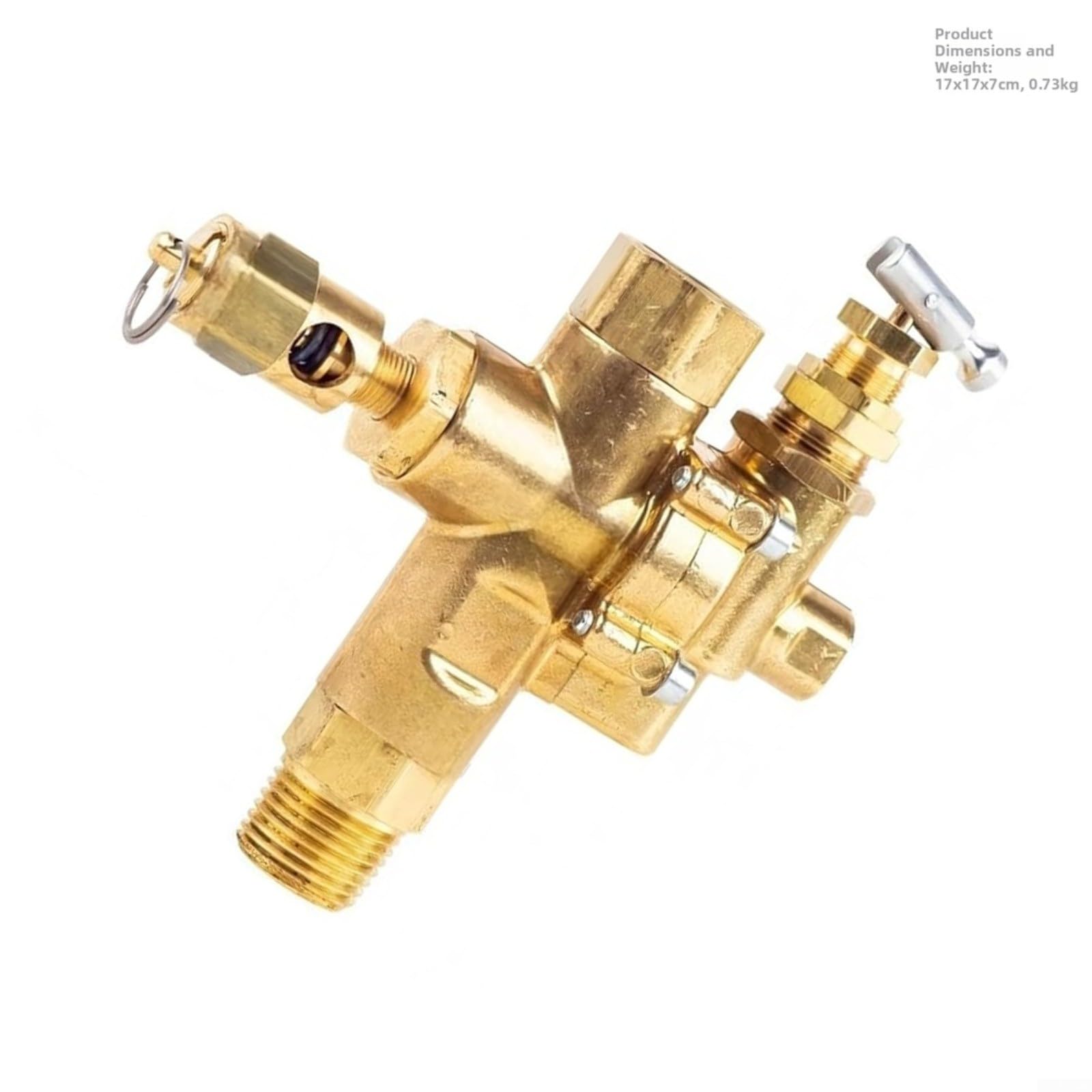Pilot, valvola di ritegno in ottone 105-145 PSI con funzione di scarico integrata per compressore d'aria OE 56288756, adatta per riparazioni industriali in officina