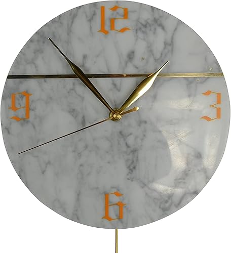 Miniatura 3 de Three Star Reloj de pared de péndulo de mármol moderno